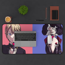 Cargar imagen en el visor de la galería, Kaguya and Miyuki Mouse Pad (Desk Mat) With Laptop
