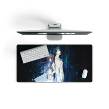 Load image into Gallery viewer, Okabe and Kurisu Mouse Pad (Desk Mat) On Desk
