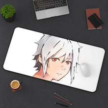 Cargar imagen en el visor de la galería, Is It Wrong To Try To Pick Up Girls In A Dungeon? Mouse Pad (Desk Mat) On Desk
