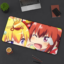 Load image into Gallery viewer, Gabriel DropOut Satanichia Kurumizawa Mcdowell, Gabriel Tenma White Mouse Pad (Desk Mat) On Desk
