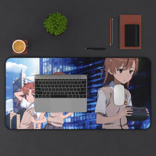 Charger l&#39;image dans la galerie, A Certain Scientific Railgun Mikoto Misaka, Kuroko Shirai Mouse Pad (Desk Mat) With Laptop
