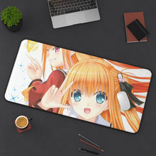 Load image into Gallery viewer, Misa &amp; Yusa Mouse Pad (Desk Mat) On Desk
