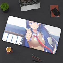 Cargar imagen en el visor de la galería, Mai Sakurajima Mouse Pad (Desk Mat) On Desk
