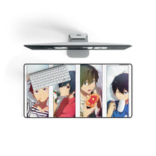 Cargar imagen en el visor de la galería, Free! Makoto Tachibana, Haruka Nanase Mouse Pad (Desk Mat) On Desk
