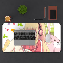 Load image into Gallery viewer, Gabriel DropOut Gabriel Tenma White Mouse Pad (Desk Mat) With Laptop
