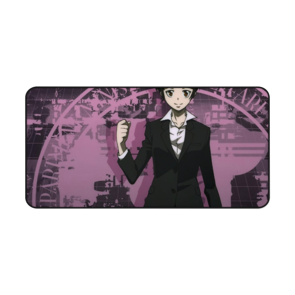 Akane Tsunemori-lets work hard Mouse Pad (Desk Mat)