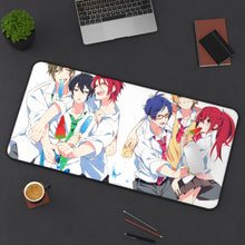 Charger l&#39;image dans la galerie, Free! Rin Matsuoka, Makoto Tachibana, Haruka Nanase, Nagisa Hazuki, Gou Matsuoka Mouse Pad (Desk Mat) On Desk
