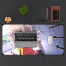 Load image into Gallery viewer, Nao Tomori listening to music Mouse Pad (Desk Mat) With Laptop
