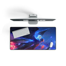 Load image into Gallery viewer, Howl, Sophie, and Turniphead flying through the sky Mouse Pad (Desk Mat) On Desk
