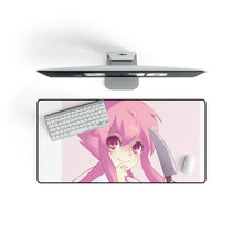 Load image into Gallery viewer, Mirai Nikki Yuno Gasai Mouse Pad (Desk Mat) On Desk
