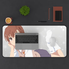 Load image into Gallery viewer, A Certain Scientific Railgun Mikoto Misaka Mouse Pad (Desk Mat) With Laptop
