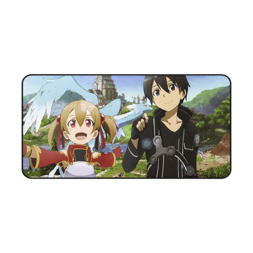 Silica and Kirito Mouse Pad (Desk Mat)