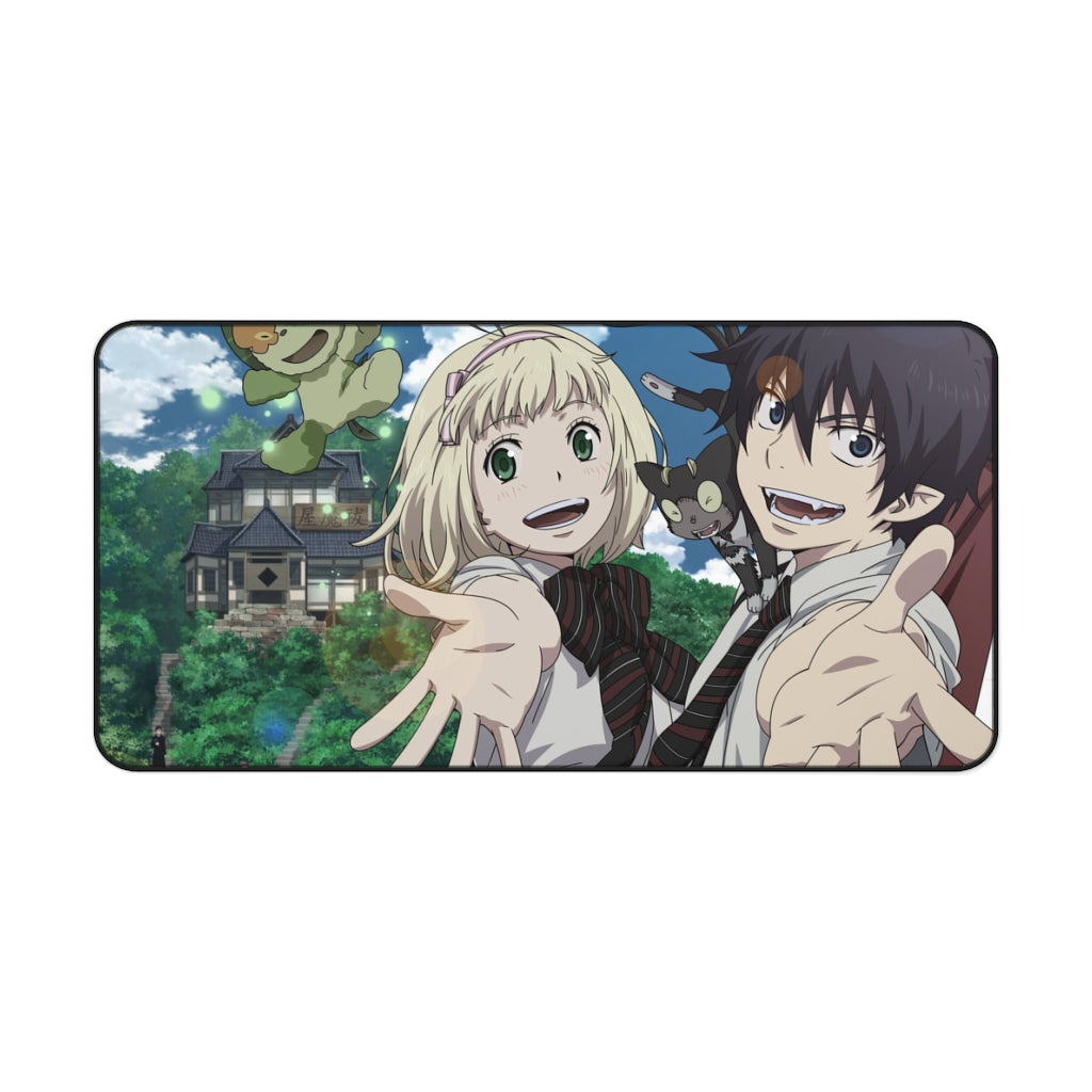 Blue Exorcist Rin Okumura, Kuro, Shiemi Moriyama Mouse Pad (Desk Mat)