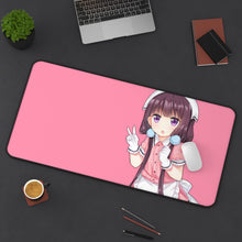 Load image into Gallery viewer, Blend S Maika Sakuranomiya Mouse Pad (Desk Mat) On Desk
