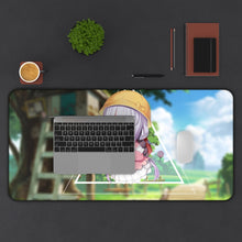 Cargar imagen en el visor de la galería, Miss Kobayashi&#39;s Dragon Maid Kanna Kamui, Kobayashi San Chi No Maid Dragon Mouse Pad (Desk Mat) With Laptop
