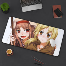 Cargar imagen en el visor de la galería, Spice And Wolf Mouse Pad (Desk Mat) On Desk
