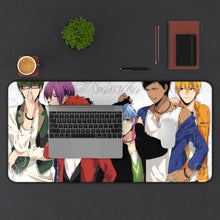 Load image into Gallery viewer, Kuroko&#39;s Basketball Tetsuya Kuroko, Daiki Aomine, Atsushi Murasakibara Mouse Pad (Desk Mat) With Laptop
