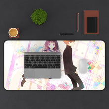 Load image into Gallery viewer, Eru Chitanda  And  Hōtarō Oreki Mouse Pad (Desk Mat) With Laptop
