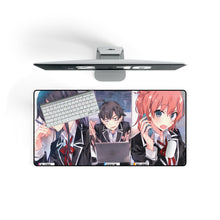 Charger l&#39;image dans la galerie, My Teen Romantic Comedy SNAFU Hachiman Hikigaya, Yukino Yukinoshita, Yui Yuigahama Mouse Pad (Desk Mat) On Desk
