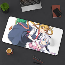 Cargar imagen en el visor de la galería, Miss Kobayashi&#39;s Dragon Maid Kanna Kamui, Kobayashi San Chi No Maid Dragon, Tohru Mouse Pad (Desk Mat) On Desk
