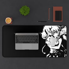 Load image into Gallery viewer, Fairy Tail Natsu Dragneel, Lucy Heartfilia, Happy Mouse Pad (Desk Mat) With Laptop
