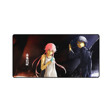 Load image into Gallery viewer, Mirai Nikki Yuno Gasai, Yukiteru Amano Mouse Pad (Desk Mat)
