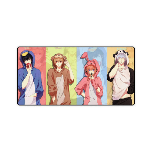 Gintama Gintoki Sakata, Kagura, Toushirou Hijikata, Okita Sougo Mouse Pad (Desk Mat)