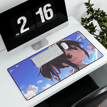 Charger l&#39;image dans la galerie, Mitsuha (Your Name) Mouse Pad (Desk Mat) With Laptop
