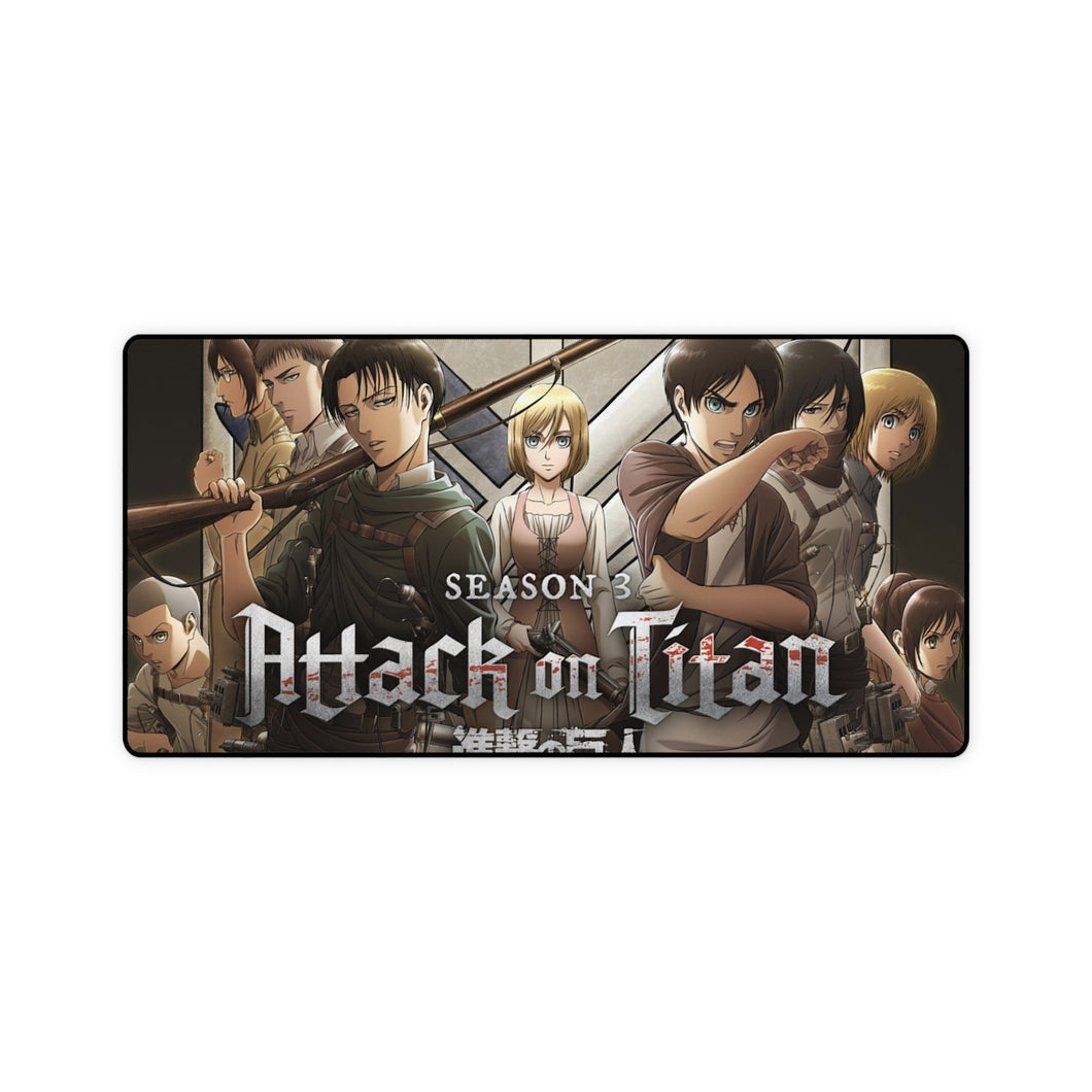 Tapis de souris (tapis de bureau) Anime Attack On Titan