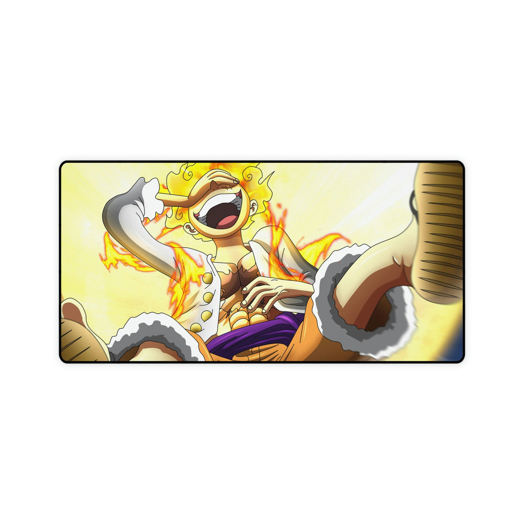 Tapis de souris Luffy Sun God Nika Gear 5 (tapis de bureau)