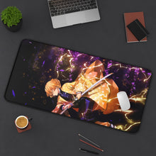 Cargar imagen en el visor de la galería, Demon Slayer: Kimetsu no Yaiba Zenitsu Agatsuma Mouse Pad (Desk Mat) On Desk
