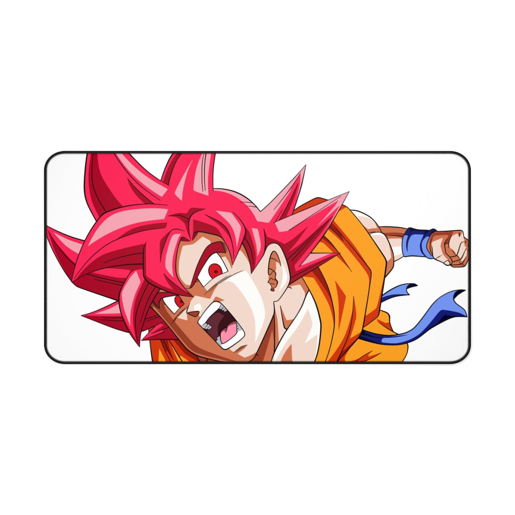 Goku SSJ God Mouse Pad (Desk Mat)