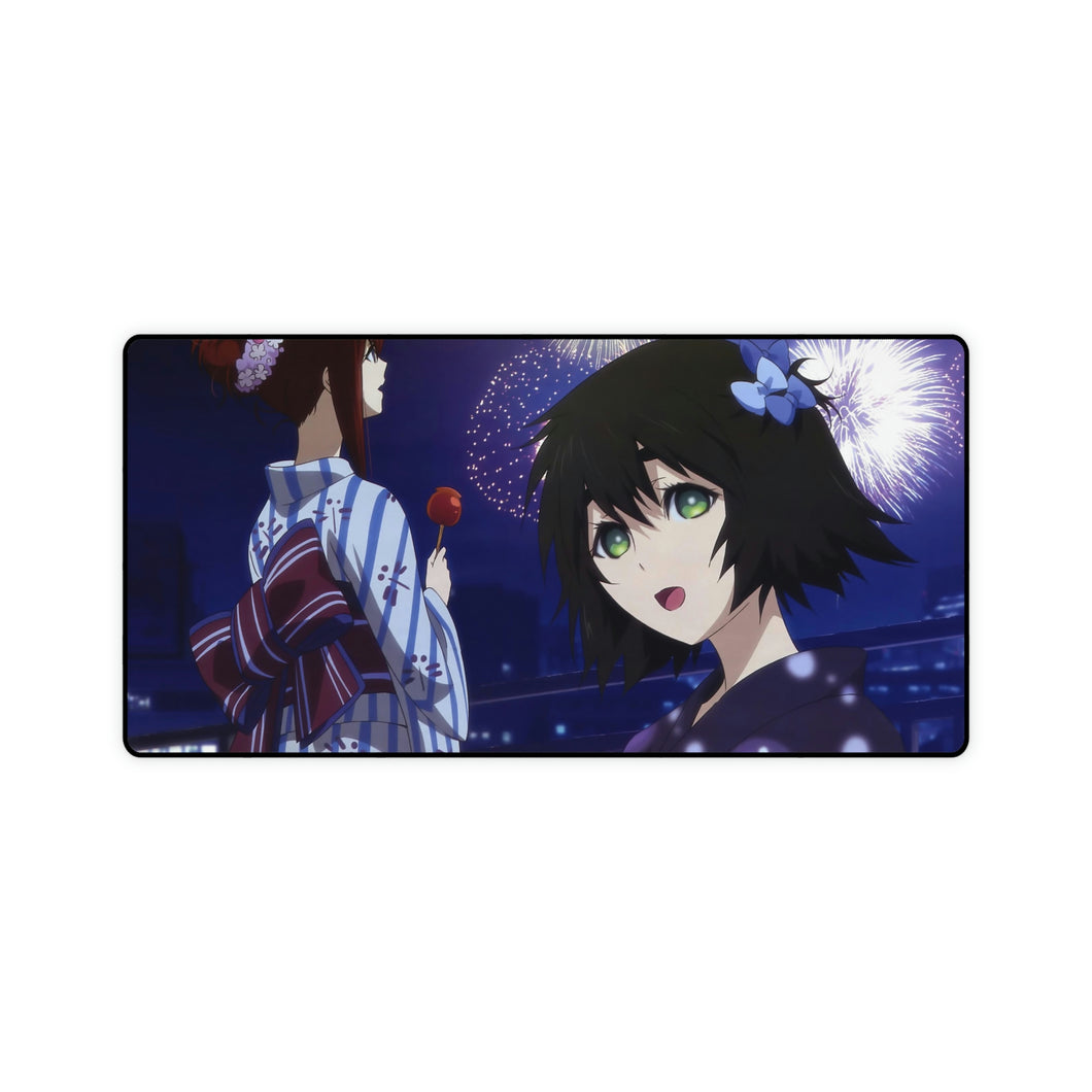 Makise and Mayuri R&R Mouse Pad (Desk Mat)