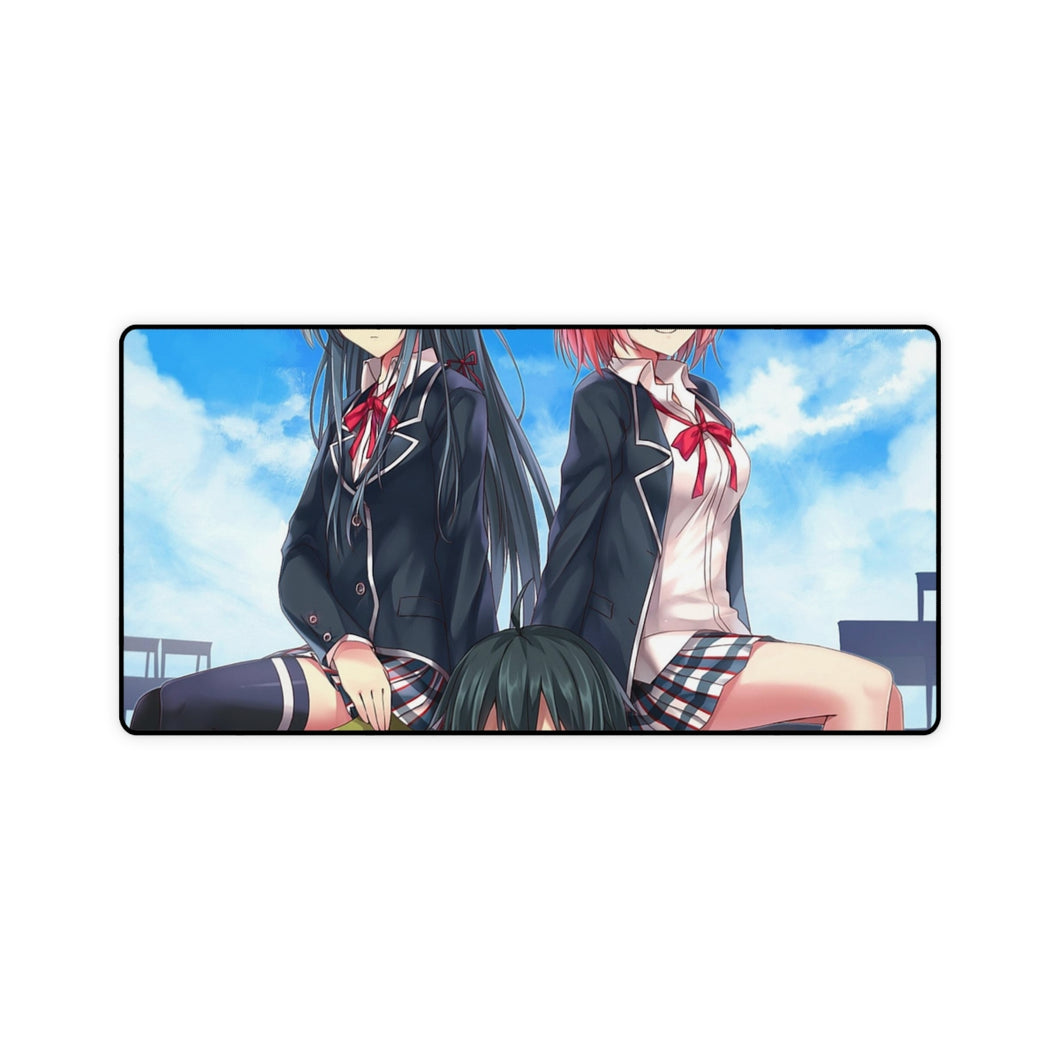 My Teen Romantic Comedy SNAFU Hachiman Hikigaya, Yukino Yukinoshita, Yui Yuigahama Mouse Pad (Desk Mat)