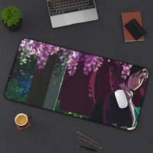 Charger l&#39;image dans la galerie, The Garden Of Words Mouse Pad (Desk Mat) On Desk
