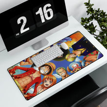 Cargar imagen en el visor de la galería, One Piece Monkey D. Luffy, Roronoa Zoro, Sanji, Nico Robin, Tony Tony Chopper Mouse Pad (Desk Mat) With Laptop
