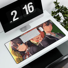 Charger l&#39;image dans la galerie, My Teen Romantic Comedy SNAFU Hachiman Hikigaya, Yukino Yukinoshita, Yui Yuigahama Mouse Pad (Desk Mat) With Laptop
