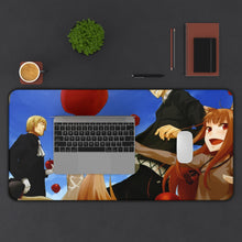 Cargar imagen en el visor de la galería, Spice And Wolf Mouse Pad (Desk Mat) With Laptop
