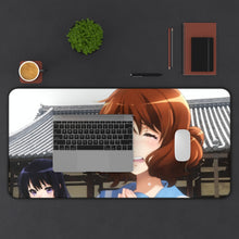 Charger l&#39;image dans la galerie, Sound! Euphonium Kumiko Oumae, Reina Kousaka Mouse Pad (Desk Mat) With Laptop
