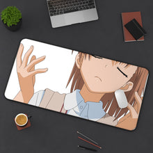 Load image into Gallery viewer, A Certain Scientific Railgun Mouse Pad (Desk Mat) On Desk
