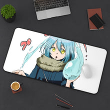 Charger l&#39;image dans la galerie, Rimuru Tempest in human form play with slime form Mouse Pad (Desk Mat) On Desk
