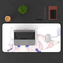 Cargar imagen en el visor de la galería, Miss Kobayashi&#39;s Dragon Maid Kanna Kamui, Kobayashi San Chi No Maid Dragon Mouse Pad (Desk Mat) With Laptop
