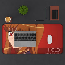 Load image into Gallery viewer, Spice And Wolf Mouse Pad (Desk Mat) With Laptop
