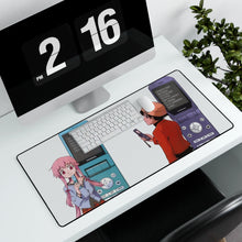 Cargar imagen en el visor de la galería, Mirai Nikki Yuno Gasai, Yukiteru Amano Mouse Pad (Desk Mat) With Laptop
