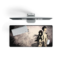 Load image into Gallery viewer, Kurisu and Okabe Mouse Pad (Desk Mat) On Desk
