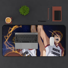 Load image into Gallery viewer, Kuroko&#39;s Basketball Mouse Pad (Desk Mat) With Laptop
