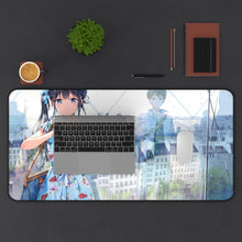 Load image into Gallery viewer, Masamune-kun&#39;s Revenge Aki Adagaki, Masamune Makabe Mouse Pad (Desk Mat) With Laptop
