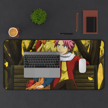 Charger l&#39;image dans la galerie, Fairy Tail Natsu Dragneel, Lucy Heartfilia Mouse Pad (Desk Mat) With Laptop
