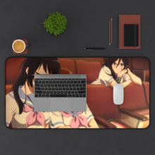 Charger l&#39;image dans la galerie, Sound! Euphonium Kumiko Oumae, Reina Kousaka, Asuka Tanaka Mouse Pad (Desk Mat) With Laptop
