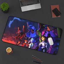 Load image into Gallery viewer, Neon Genesis Evangelion Shinji Ikari, Rei Ayanami Mouse Pad (Desk Mat) On Desk
